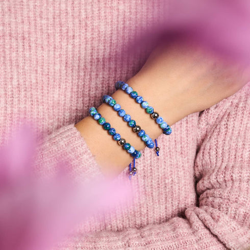 Picasso Porcelain Macrame Bracelet | Oceanica